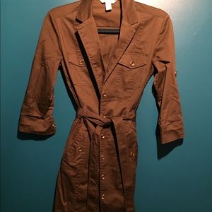 Anne Taylor Dark Green Trench Coat